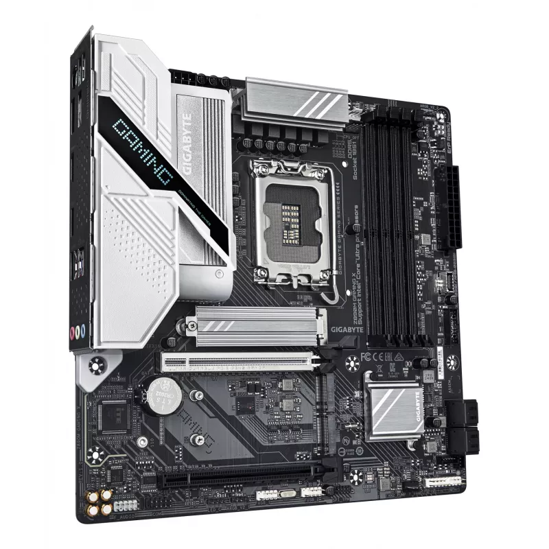 Placa-mãe GIGABYTE Z890M GAMING X - Compatível com CPUs Intel Core Ultra (Série 2), VRM 8+1+2 fases, até 8800MHz DDR5 (OC), 1xPCIe 5.0 + 2xPCIe 4.0, LAN 2.5GbE, USB 3.2 Gen 1