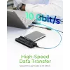 ICY BOX IB-180MS-C31 USB 3.2 Gen 2 (3.1 Gen 1) Type-C Preto