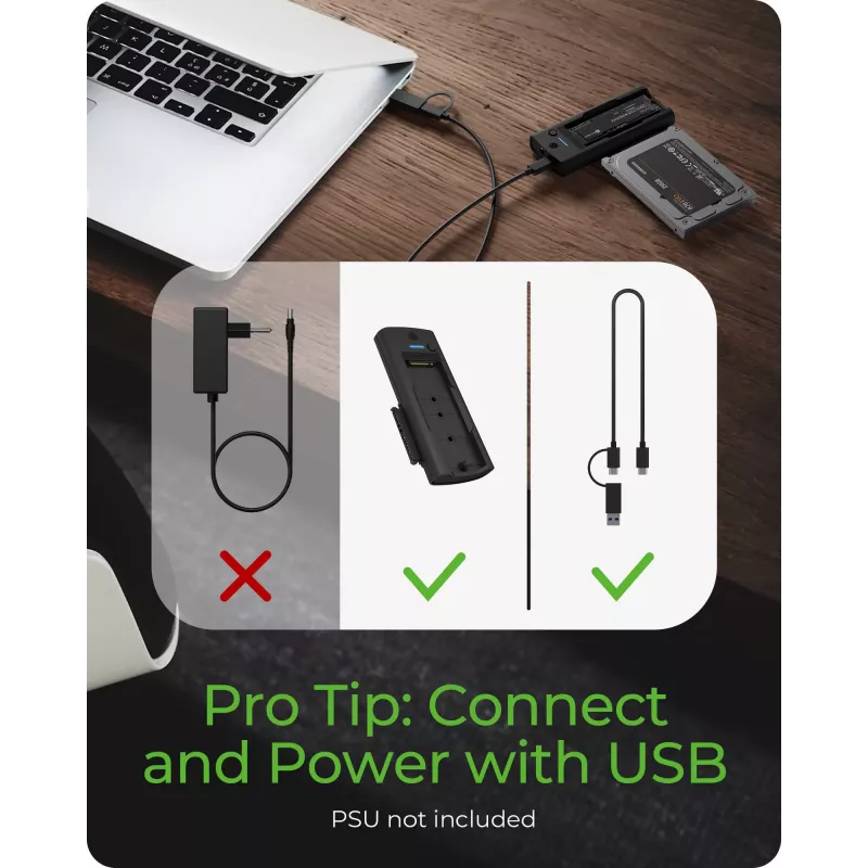 ICY BOX IB-180MS-C31 USB 3.2 Gen 2 (3.1 Gen 1) Type-C Preto