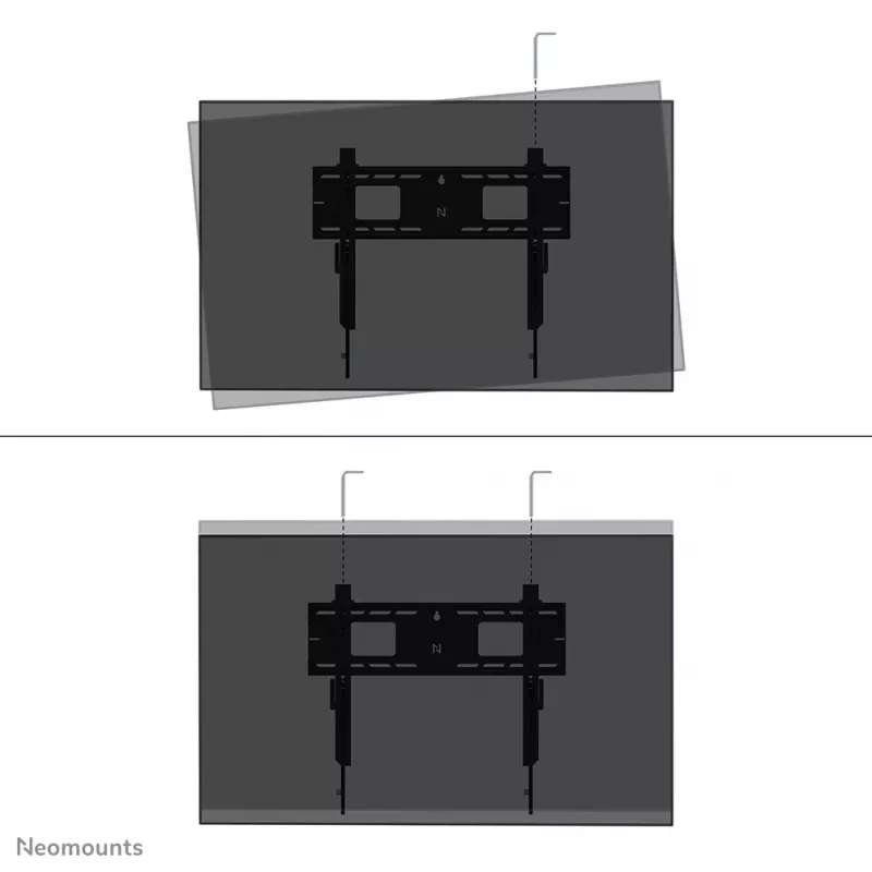 Suporte de parede de alto desempenho Neomounts WL30-750BL16 42-86 polegadas - fixo - com fecho - instalação rápida - TÜV