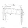 Suporte de parede de alto desempenho Neomounts WL30-750BL16 42-86 polegadas - fixo - com fecho - instalação rápida - TÜV