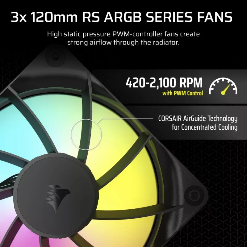 Arrefecedor de CPU CORSAIR - Nautilus 360 Rs ArGB arrefecedor líquido