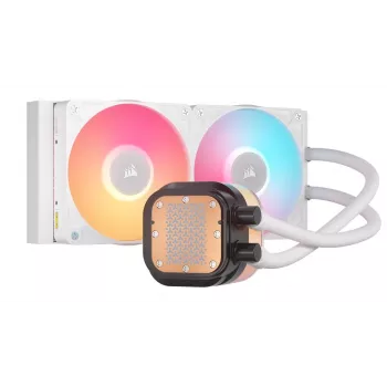 Refrigeração líquida all-in-one Corsair iCUE LINK TITAN 240 RX LCD 12 cm branca