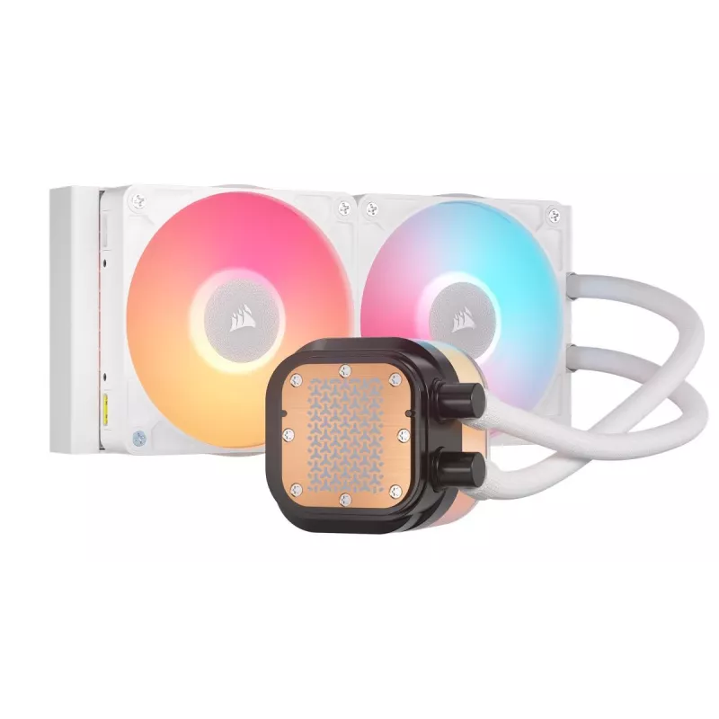 Refrigeração líquida all-in-one Corsair iCUE LINK TITAN 240 RX LCD 12 cm branca