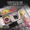Refrigeração líquida all-in-one Corsair iCUE LINK TITAN 240 RX LCD 12 cm branca