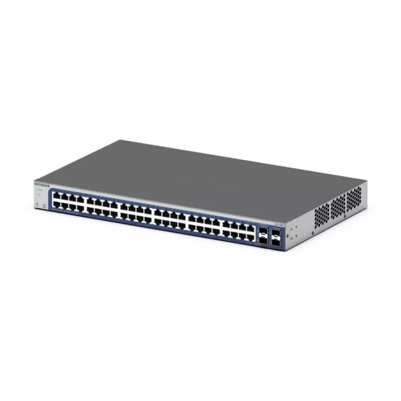NETGEAR GS748Tv6 Managed L2/L3/L4 Gigabit Ethernet (10/100/1000) preto, cinzento