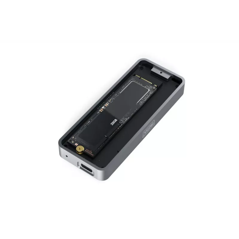 Caixa externa USB para disco DIGITUS – NVMe 20 Gbit/s USB 3.2 Gen 2x2 alumínio sem ferramentas