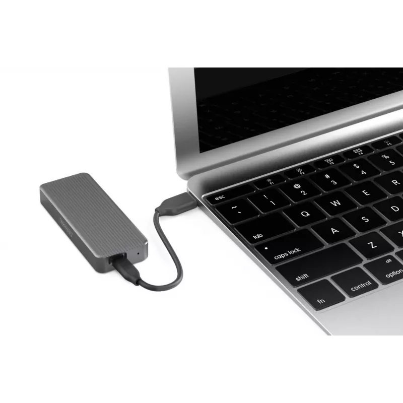 Caixa externa USB para disco DIGITUS – NVMe 20 Gbit/s USB 3.2 Gen 2x2 alumínio sem ferramentas