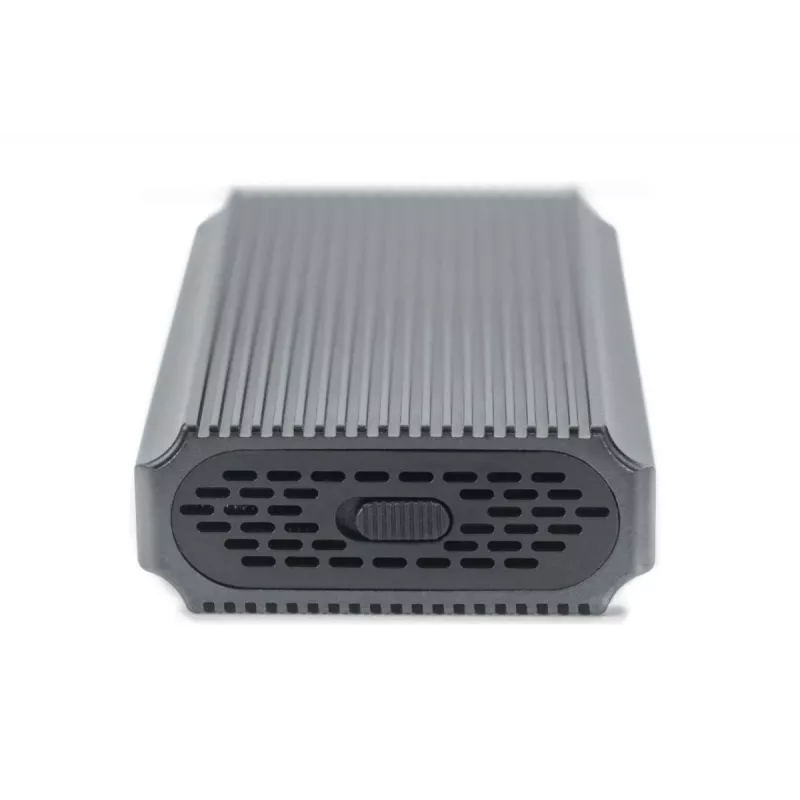 Caixa externa USB para disco M.2 SSD NVMe DIGITUS 40Gbps USB 4.0 alumínio sem ferramentas DA-71158