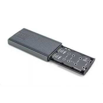 Estação de clonagem NVMe DIGITUS - NVMe 20Gbits USB 3.2 Gen2 alumínio sem ferramentas