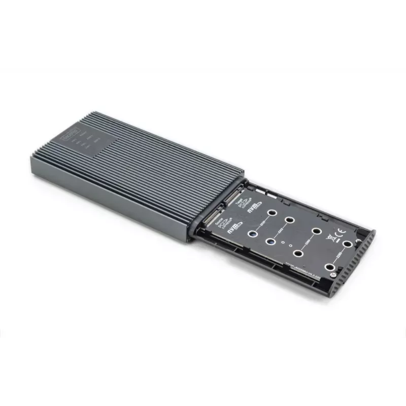 Estação de clonagem NVMe DIGITUS - NVMe 20Gbits USB 3.2 Gen2 alumínio sem ferramentas