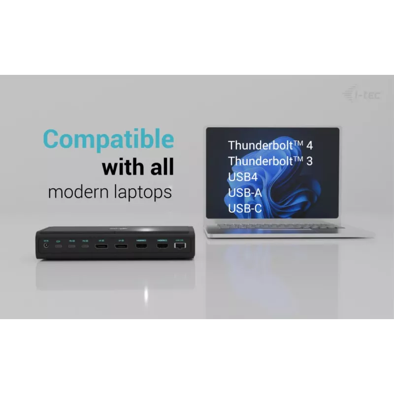 Estação de acoplamento universal i-tec 6x 4K/60Hz Display + Power Delivery 140W