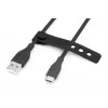 Cabo de carregamento em silicone USB-C DIGITUS USB-A - USB-C USB 2.0 60W - 1m preto