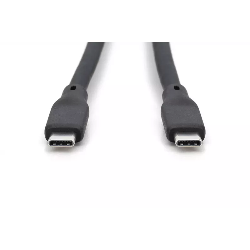 Cabo de ligação em silicone USB DIGITUS USB-C - USB-C USB 3.2 Gen1 5G 4K 100W - 2 m preto