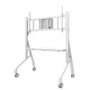 Neomounts MOVE Go XL FL50-575WH1 carrinho para TV, 65-110 polegadas, máx. 125 kg, VESA 100x100-1100x600, altura ajustável 129-139 cm, com bloqueio, instalação rápida, certificado TÜV, branco