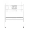 Neomounts MOVE Go XL FL50-575WH1 carrinho para TV, 65-110 polegadas, máx. 125 kg, VESA 100x100-1100x600, altura ajustável 129-139 cm, com bloqueio, instalação rápida, certificado TÜV, branco