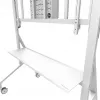 Neomounts MOVE Go XL FL50-575WH1 carrinho para TV, 65-110 polegadas, máx. 125 kg, VESA 100x100-1100x600, altura ajustável 129-139 cm, com bloqueio, instalação rápida, certificado TÜV, branco
