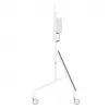 Neomounts MOVE Go XL FL50-575WH1 carrinho para TV, 65-110 polegadas, máx. 125 kg, VESA 100x100-1100x600, altura ajustável 129-139 cm, com bloqueio, instalação rápida, certificado TÜV, branco