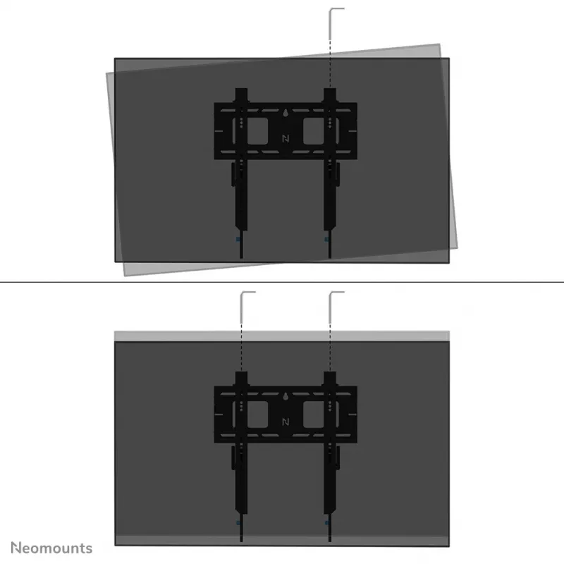 Suporte de parede reforçado Neomounts WL30-750BL14 42-75 polegadas – fixo – com fecho – montagem rápida – TÜV