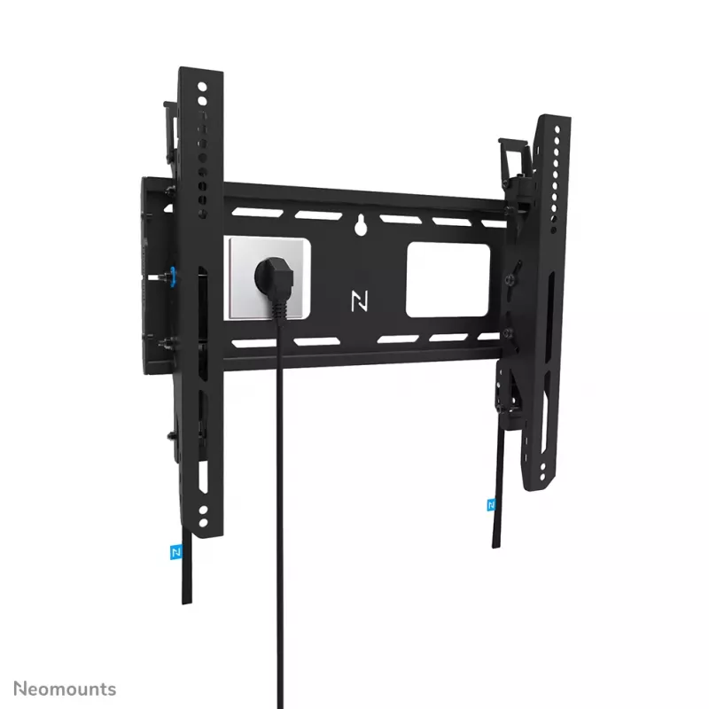 Suporte de parede reforçado Neomounts WL35-750BL14 42-75 polegadas - inclinável - com fecho - instalação rápida - TÜV