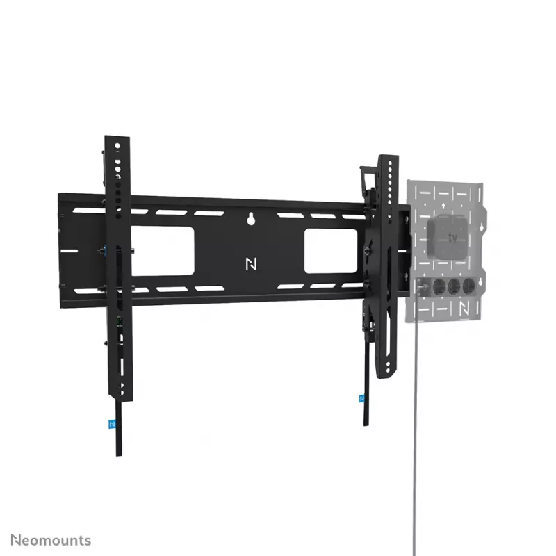 Suporte de parede reforçado Neomounts WL35-750BL16 42-86 polegadas - inclinável - com fecho - instalação rápida - TÜV