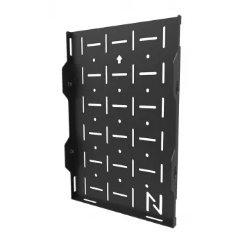 Rack de hardware AV Neomounts AWL05-750BL - universal, rack AV, parede, 10 kg, preto, aço, 204 mm