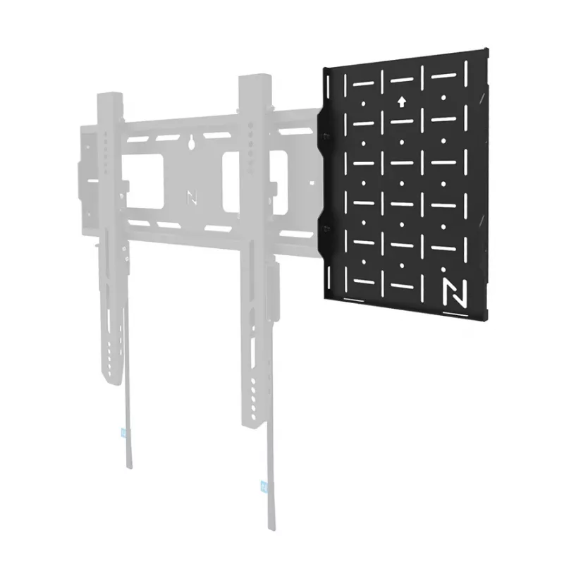 Rack de hardware AV Neomounts AWL05-750BL - universal, rack AV, parede, 10 kg, preto, aço, 204 mm