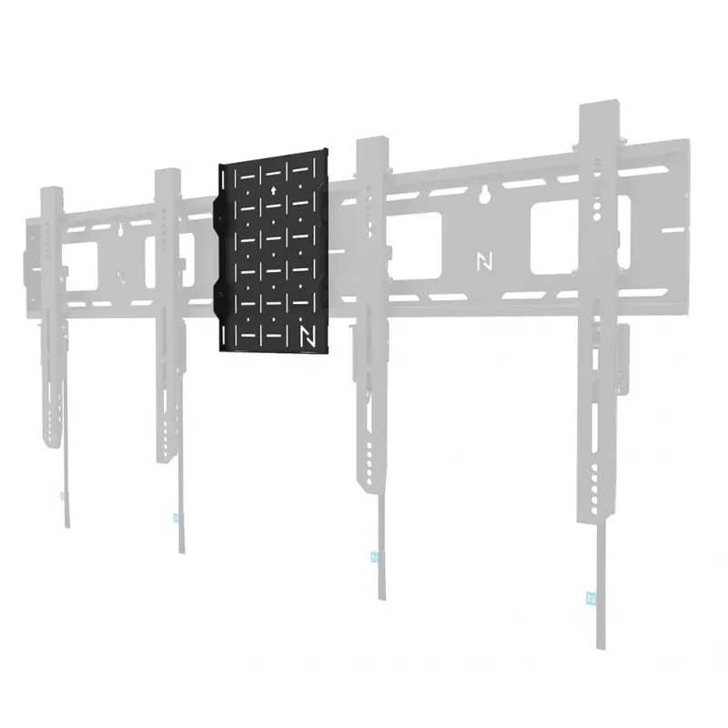 Rack de hardware AV Neomounts AWL05-750BL - universal, rack AV, parede, 10 kg, preto, aço, 204 mm