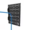 Rack de hardware AV Neomounts AWL05-750BL - universal, rack AV, parede, 10 kg, preto, aço, 204 mm