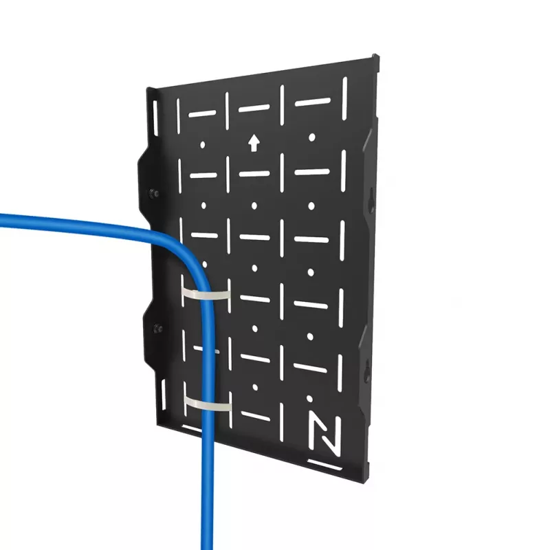 Rack de hardware AV Neomounts AWL05-750BL - universal, rack AV, parede, 10 kg, preto, aço, 204 mm