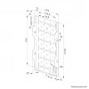 Rack de hardware AV Neomounts AWL05-750BL - universal, rack AV, parede, 10 kg, preto, aço, 204 mm