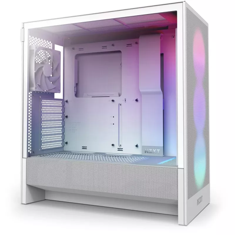 Caixa NZXT H5 Flow RGB 2024 Midi Torre, branca