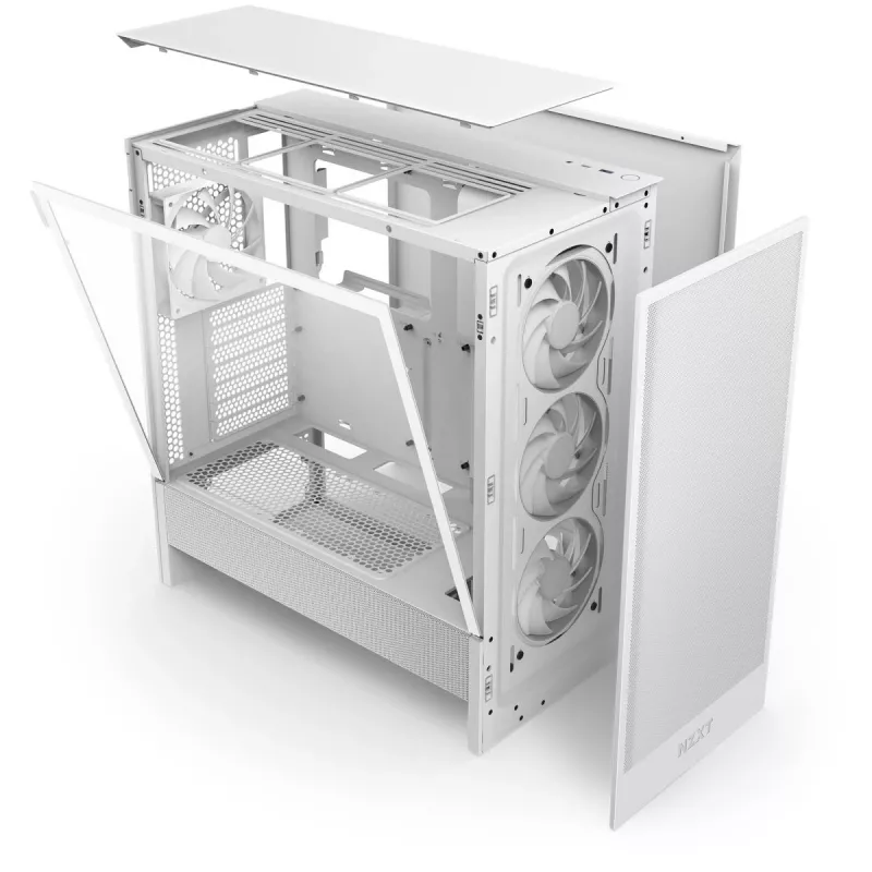 Caixa NZXT H5 Flow RGB 2024 Midi Torre, branca