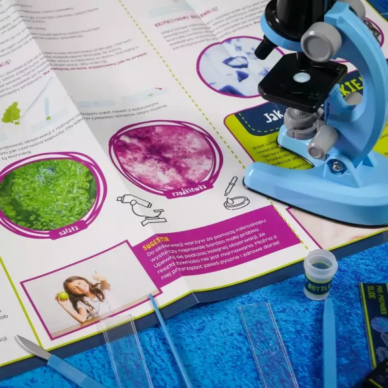 Microscópio educativo Liscianigiochi Im A Genius 304-PL97388 — conjunto ótico infantil com ampliação para aprendizagem