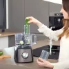 Robot de cozinha Black & Decker BXFPA1200E — 1200 W, taça de 1,5 L, 2 velocidades, função pulsar, caixa em aço inoxidável