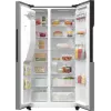 Gorenje Side-by-Side NRR9185ESXL BK065B, combinado americano, cinzento, LED, aço, vidro