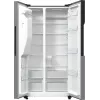 Gorenje Side-by-Side NRR9185ESXL BK065B, combinado americano, cinzento, LED, aço, vidro