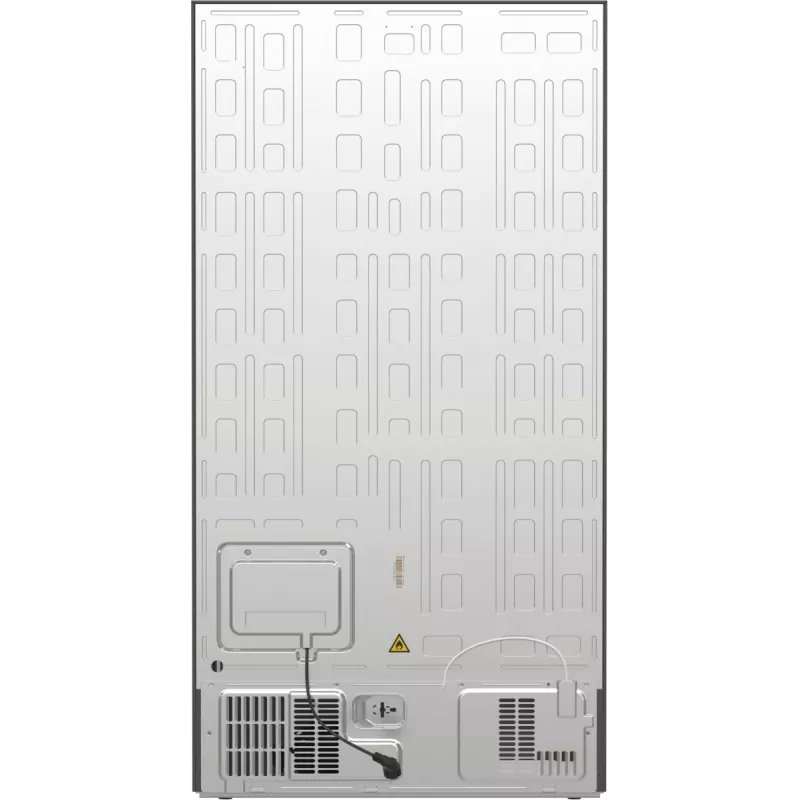 Gorenje Side-by-Side NRR9185ESXL BK065B, combinado americano, cinzento, LED, aço, vidro