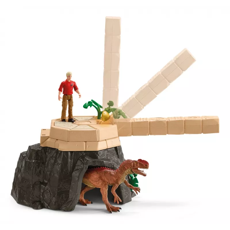 Conjunto de ação/aventura Schleich Conquista do Templo dos Dinossauros Mega-Set multicolor