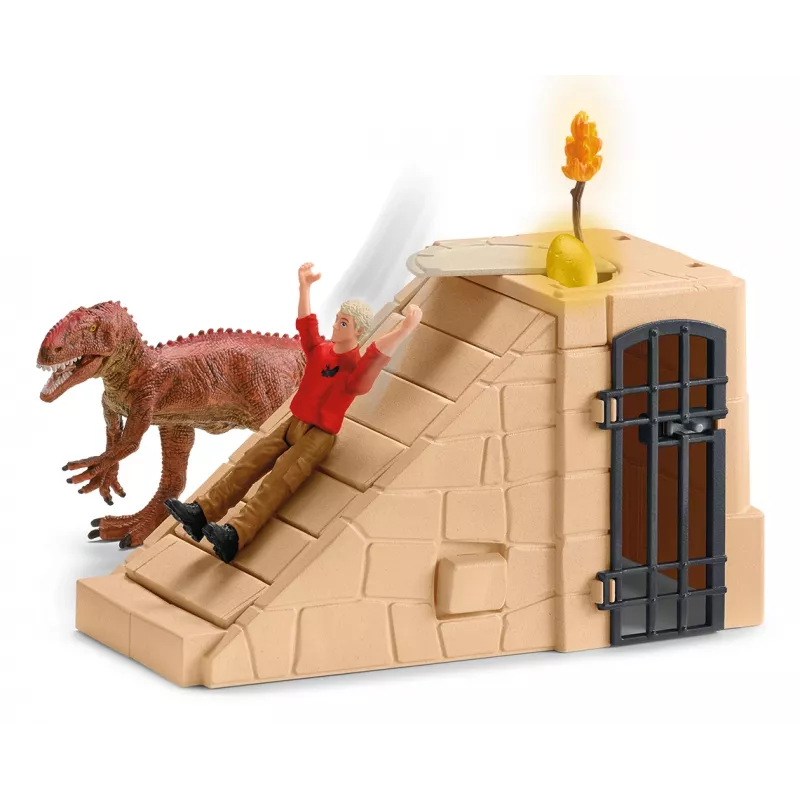 Conjunto de ação/aventura Schleich Conquista do Templo dos Dinossauros Mega-Set multicolor