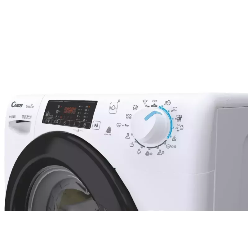 Máquina de lavar e secar roupa Candy Smart Pro CSHW4645TWB3/1-S, de instalação livre carga frontal, 4 kg, 1400 rpm, classe de centrifugação B, branca