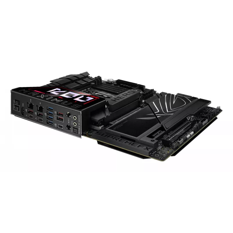 Motherboard ASUS ROG MAXIMUS Z890 HERO — Intel Z890, LGA 1851, ATX, DDR5, 4 DIMM, 6x M.2, Wi‑Fi 7, LAN 2,5Gb