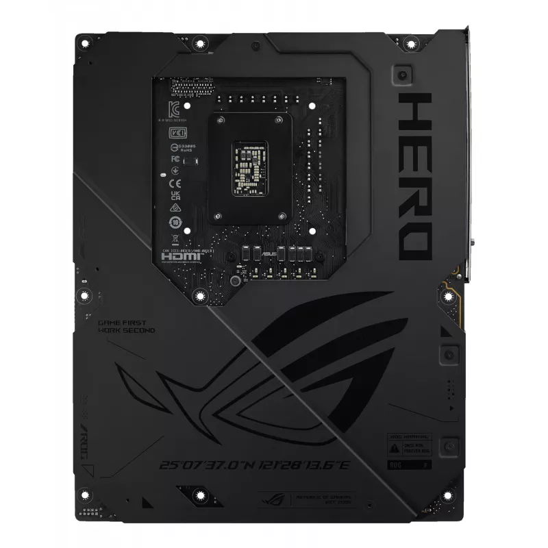 Motherboard ASUS ROG MAXIMUS Z890 HERO — Intel Z890, LGA 1851, ATX, DDR5, 4 DIMM, 6x M.2, Wi‑Fi 7, LAN 2,5Gb
