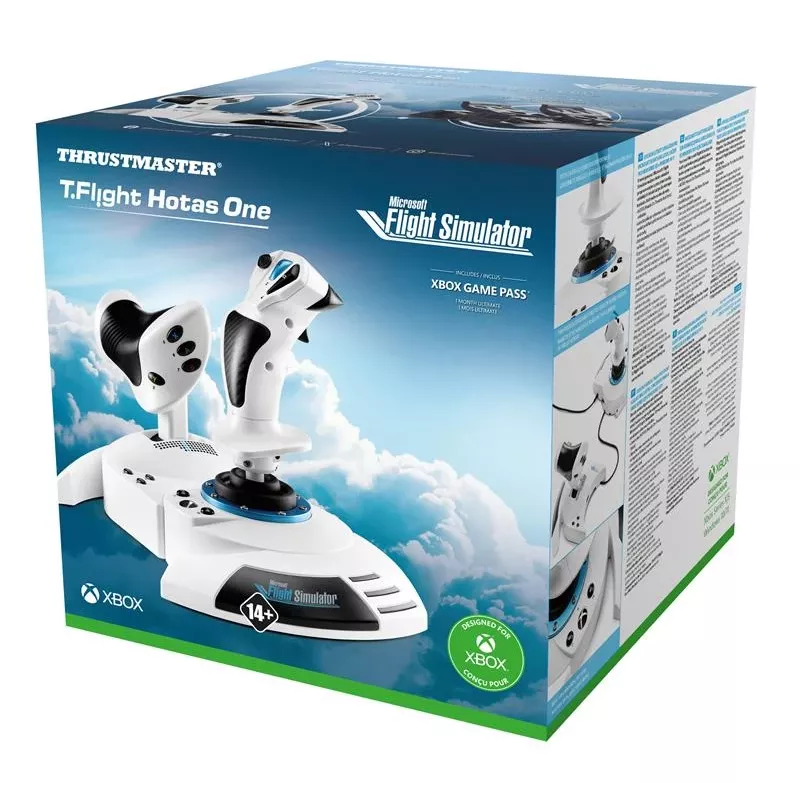 Joystick Thrustmaster T.Flight Hotas One Microsoft Flight Simulator Edition USB preto branco