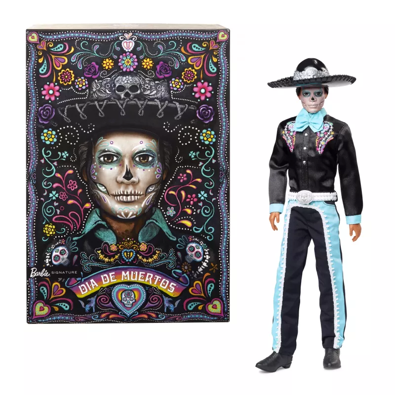 Boneca de moda Mattel Barbie Ken Dia de Muertos multicolorido 3+
