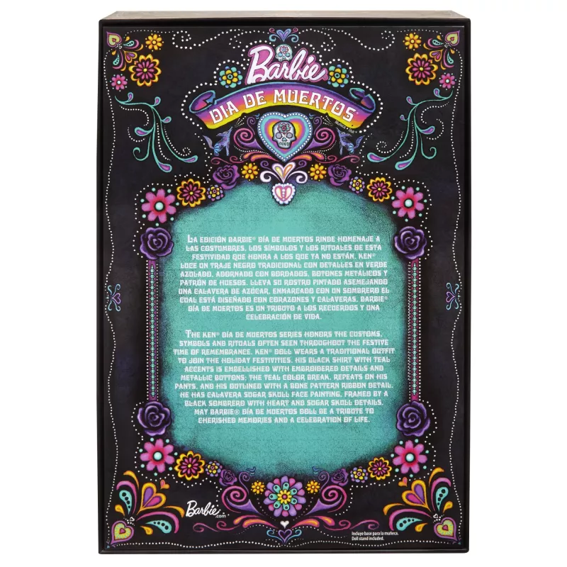 Boneca de moda Mattel Barbie Ken Dia de Muertos multicolorido 3+