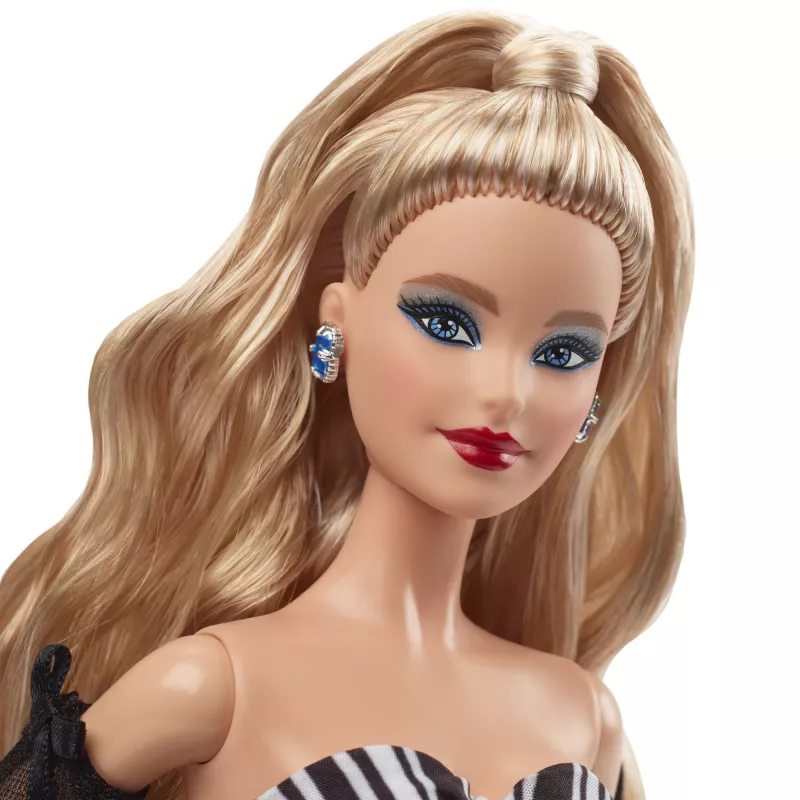 Boneca de coleção Barbie Signature 65TH Blue Sapphire Jubileu, boneca de moda, feminino, 6 ano(s), 330.2 mm, 370 g, multicolorido