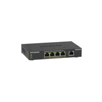 NETGEAR GS305Pv3 Gigabit Ethernet não gerido (10/100/1000) Power over Ethernet (PoE) preto
