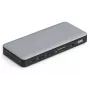 Estação de acoplamento DIGITUS USB-C, 11 portas - 2x HDMI / DP / 2x USB-A 3.2 Gen 2 / USB-C 3.2 Gen 2 / GbE / SD / MicroSD / conector fêmea DC - máx. 150 Watt / 3,5 mm