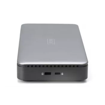 Estação de acoplamento DIGITUS USB-C, 11 portas - 2x HDMI / DP / 2x USB-A 3.2 Gen 2 / USB-C 3.2 Gen 2 / GbE / SD / MicroSD / conector fêmea DC - máx. 150 Watt / 3,5 mm